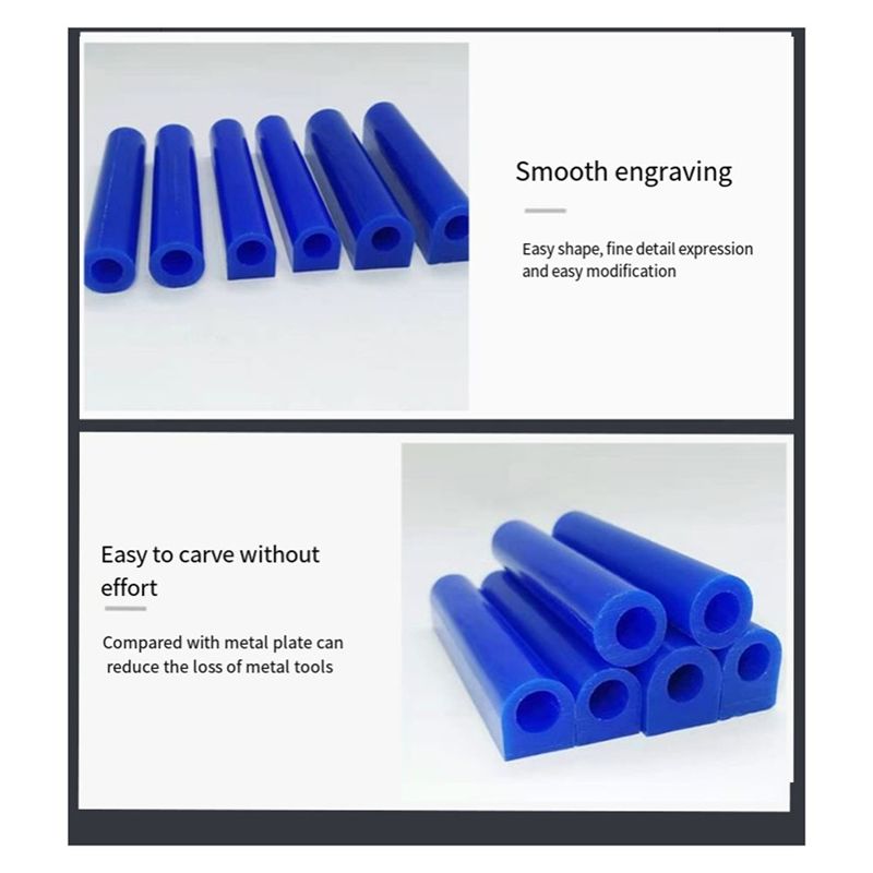 Aug. 6PCS Blue Ring Wax Hole Round Tube For Jewelry Carving Moulding Wax Tool Casting Mold Wax Ring Wax Making Kit