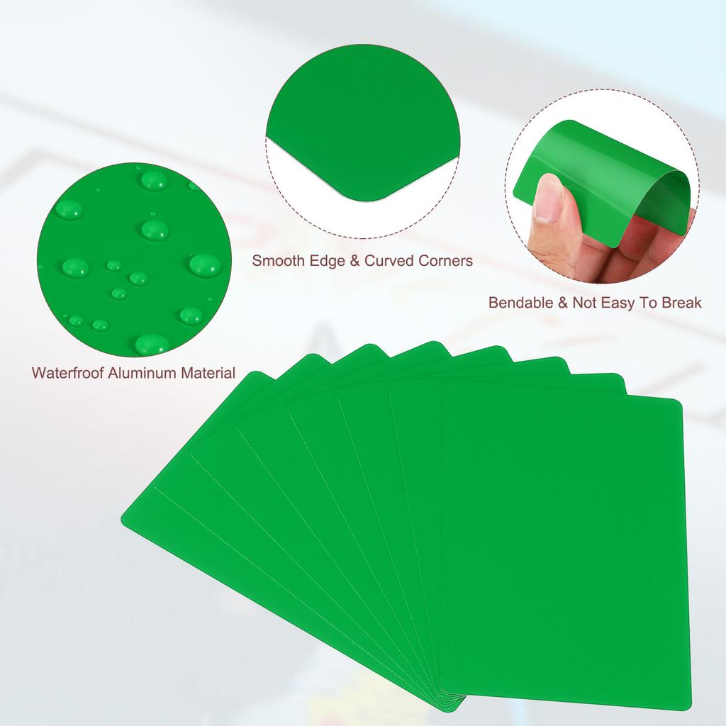 100/200/300 Pezzi Biglietti da Visita Metallici Vuoti Spessore 0,21 mm 3,4x2,1 Pollici Alluminio Incisione Laser Stampabile Biglietto Nome per Fai da Te Personalizzato