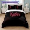 Korn Print 3Pcs Bedding Set Duvet Cover With Two Pillowcases Soft Bed Linen For Household Bedroom