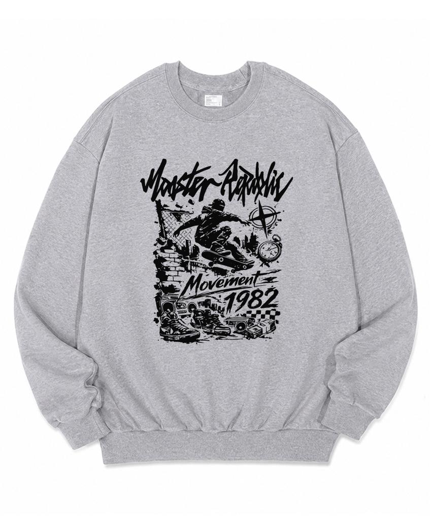MONSTER REPUBLIC 1982 Movement Black Sweatshirt Gray_9132