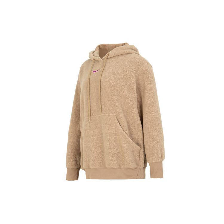 Nike Sweatshirts Women's Khaki Hooded Moderate Regular DQ6841-258