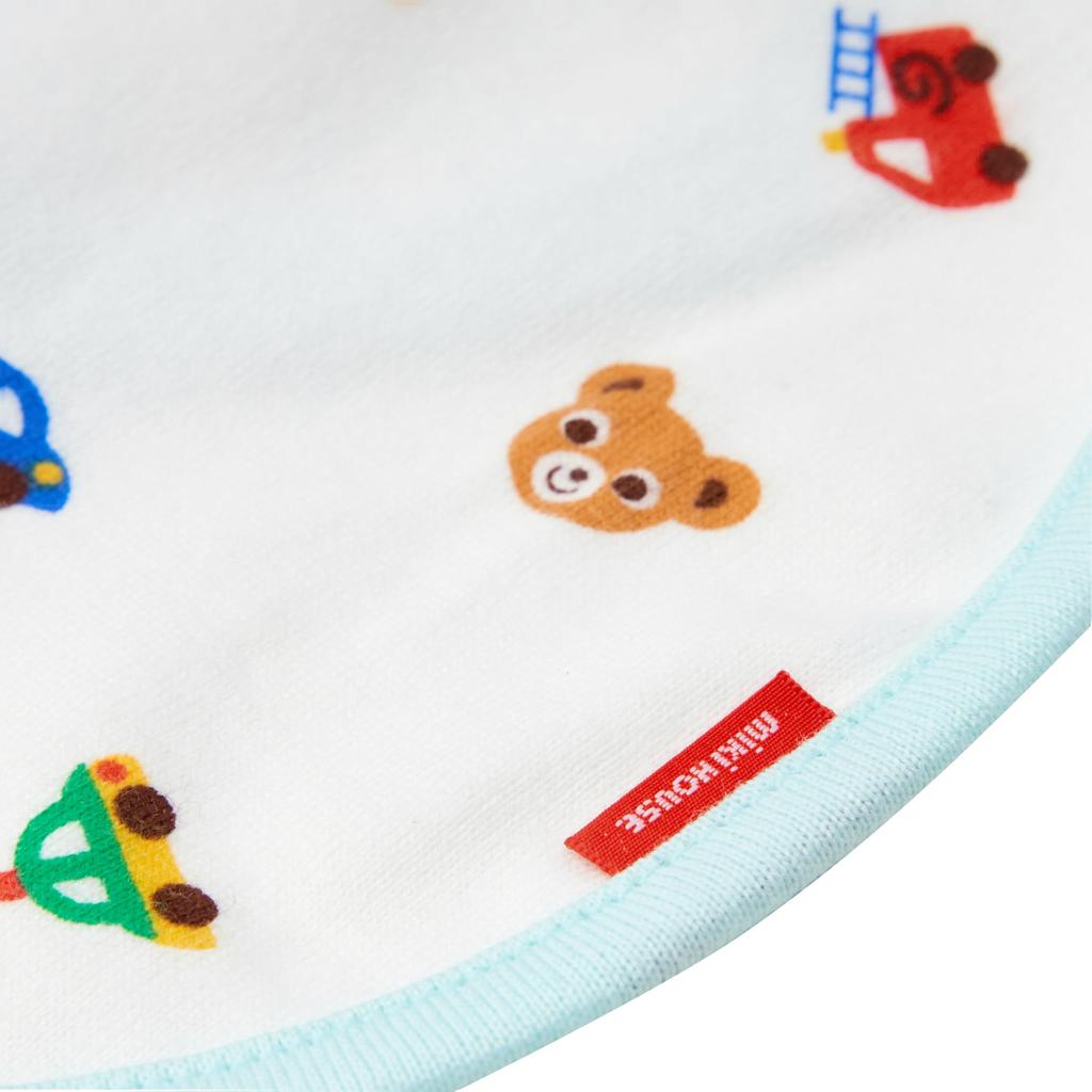 Nursing Bib 2 Drool for Nursing and Made in for Boys and Baby Baby Blue [Mikihouse] Set, Bibs, Bibs, Weaning, Water-Repellent, Japan, Girls, Newborns,