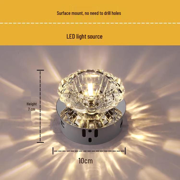 Spot de Teto Embutido LED para Corredor - Design Olho de Gato Alvo para Sala de Estar