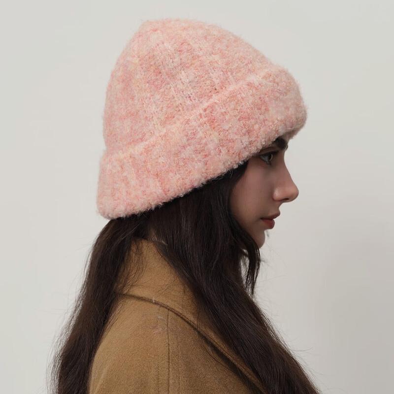 Женская ретро шерстяная вязаная шапка