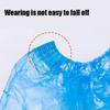 100PCS Disposable Waterproof Shoe Cover Plastic Non-slip Foot Cover Indoor PE Padded Shoe Cover