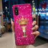 Superior Fashion Couple Soft Silicone Black Phone Case For ZTE Blade A31 Case Shockproof Crown Letter Pattern Shell
