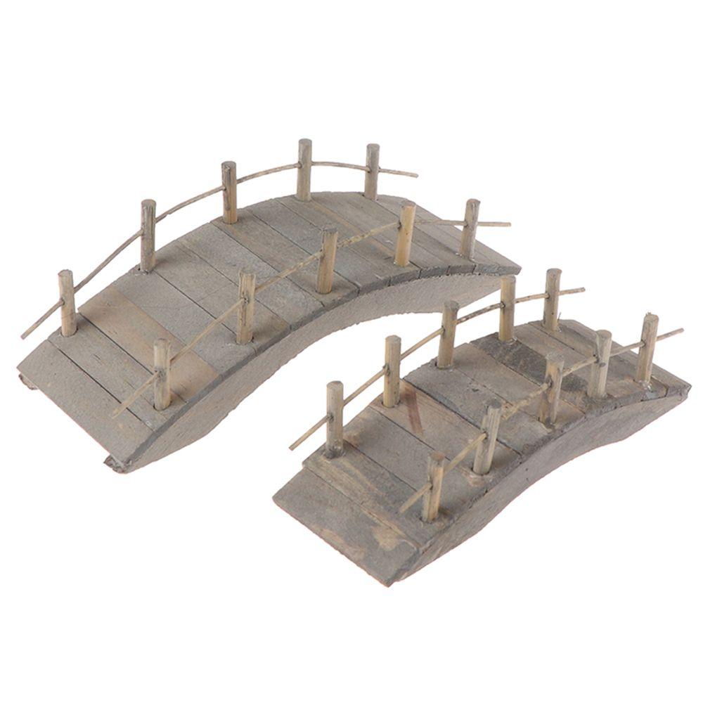 Playing House Home Decor Dollhouse Decoration Miniature Chicken Coop Outdoor Scene Model Dolls Accessories Wood Arch Bridge