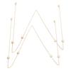 2pcs Star Shaped Pendant Clavicle Chain Stylish Face Cover Chain Lanyard Jewelry Gift