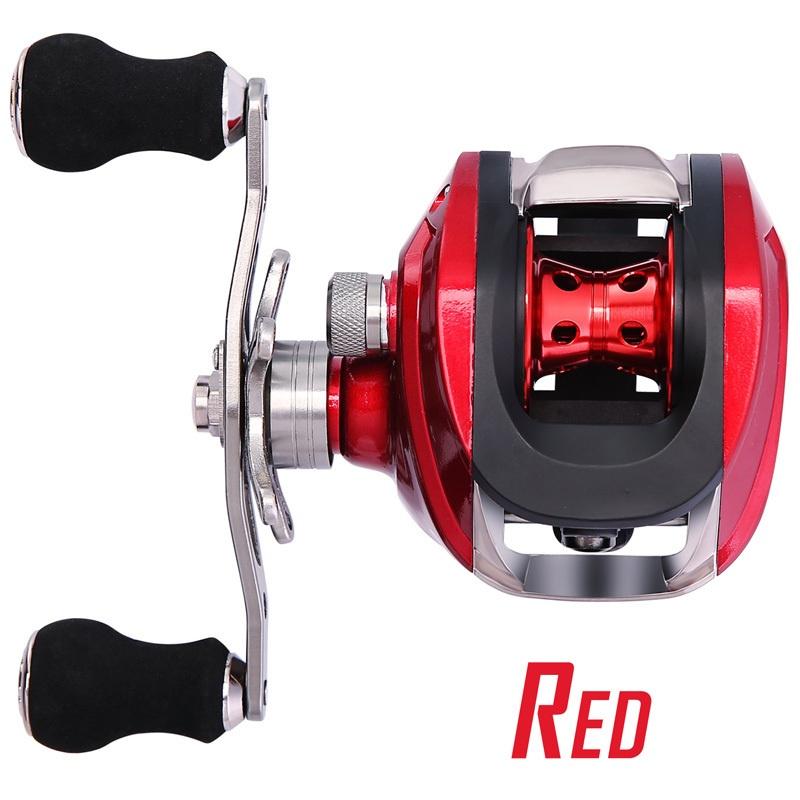 SOUGAYILANG Baitcasting Angelrolle 17 + 1BB 6.3:1 Übersetzungsverhältnis Casting Rollen Bass Karpfen Angelrolle