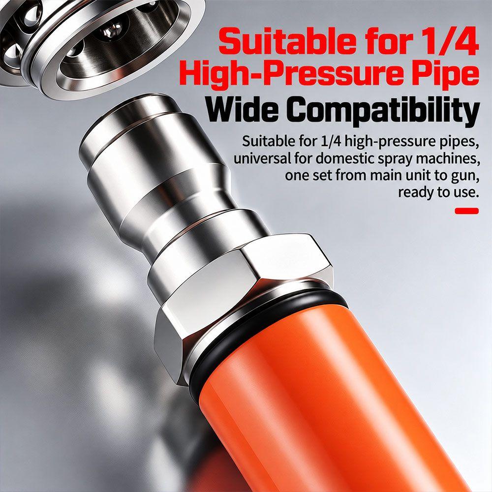 Thickened Quick Coupler 1/4inch Quick Connect Adapter New Spray Fitting for Paint Sprayer