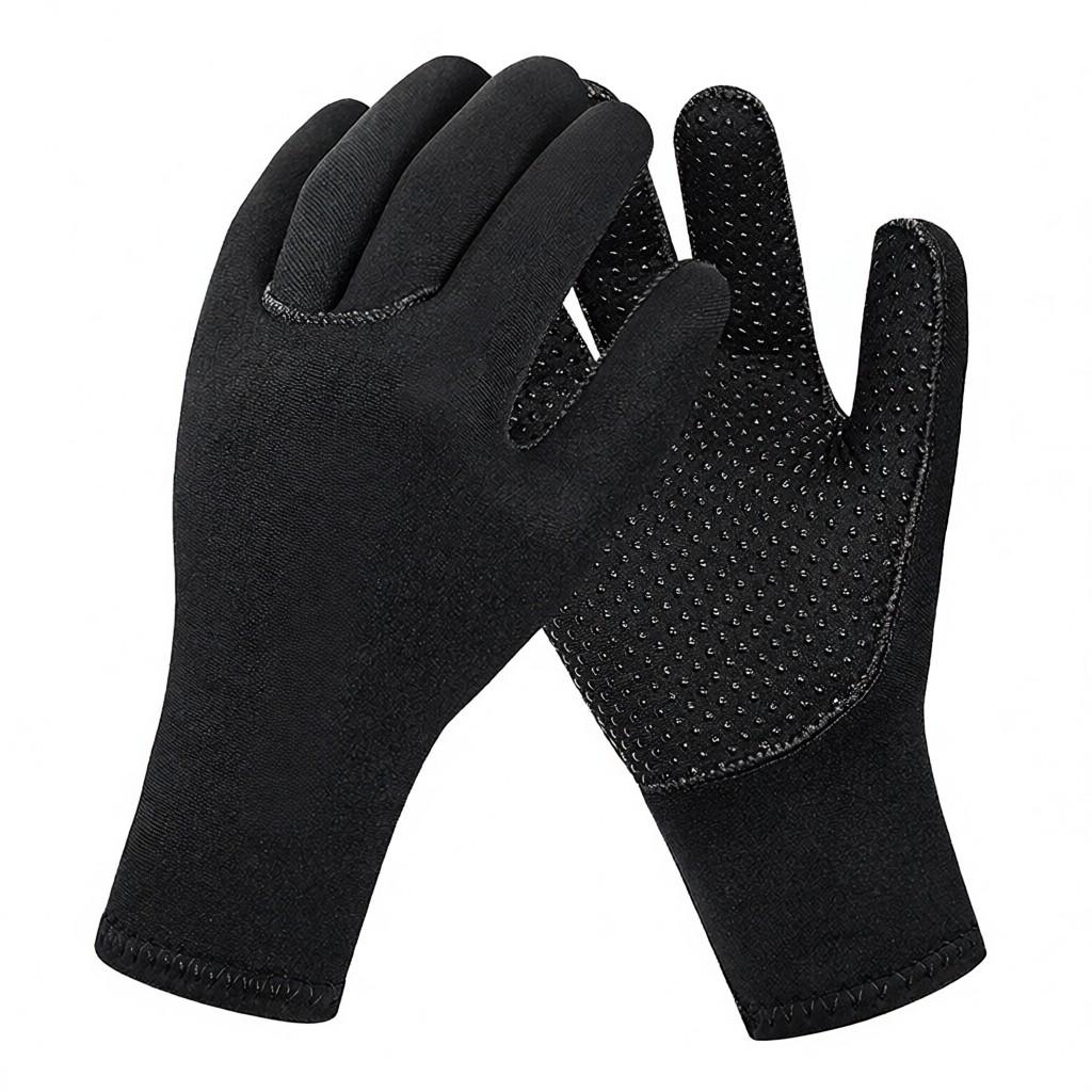 3MM Diving Gloves Warm Anti-scratch UPF 50+ UV Protection Cold Anti-slip and Wear-resistant for Winter Water Activities