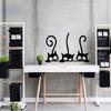 Lovely Three Black Cat Wall Stickers Animal Room Decoration Personality Decals