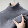 Herren Wollpullover mit hohem Kragen - Lässig, Unifarben, Strickware für Herbst/Winter