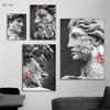 David Sculpture Canvas Painting Posters and Prints Black White Statue Wall Art Picture Street Artwork for Living Room Home Decor