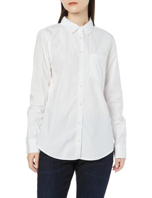 Amazon Essentials Regular Fit Dlouhý rukáv Popelín Velikost XL Dámská košile, Bílá,