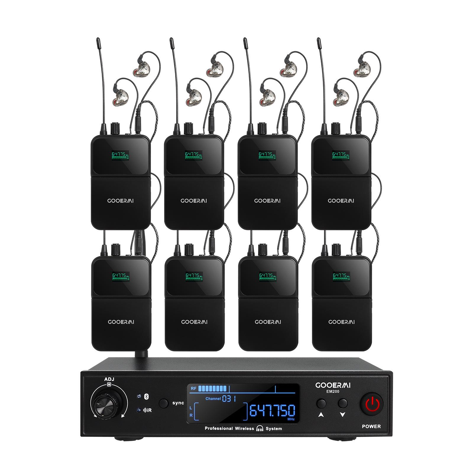

EM200 UHF Бездротовий внутрішньовушний монітор з Bluetooth для професійних сценічних виступів