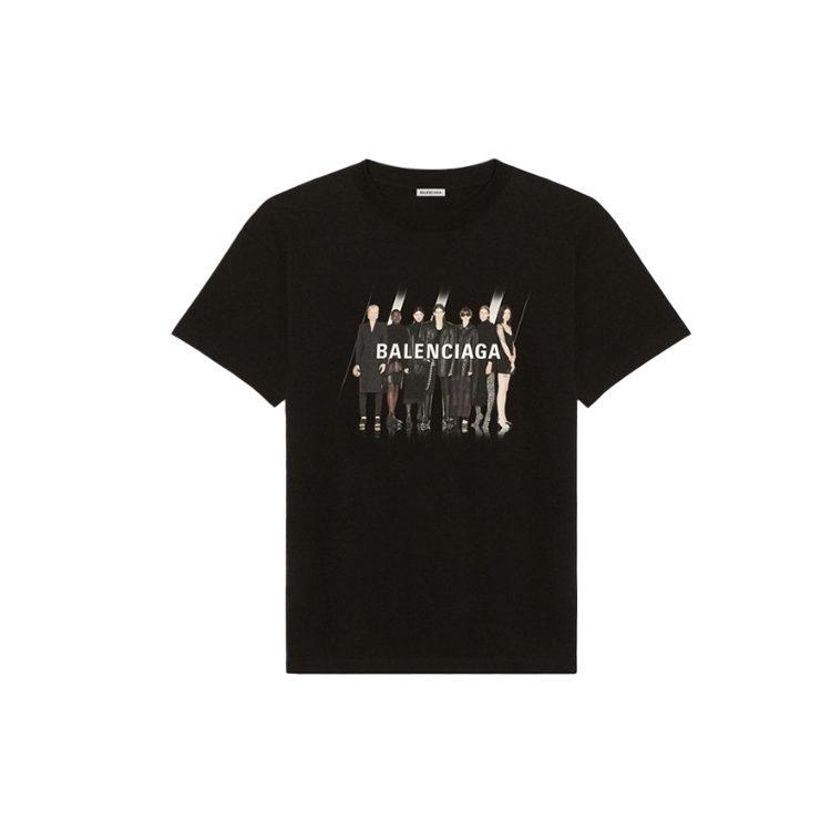 Balenciaga T Shirt Regular Fit Unisex Black 612966TIVA11000