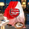 Coperta Stampata Arsenal F.C. - Morbida e Confortevole, per Camera da Letto, Viaggio, Divano, Decorazione Casa - Regalo di Compleanno Natale per Amico