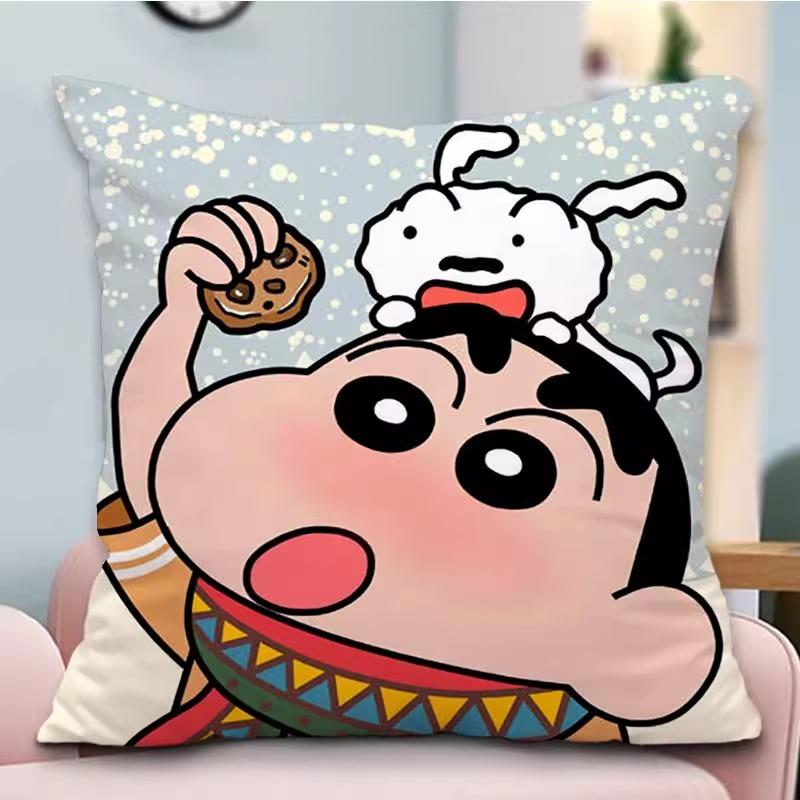 

Cute Crayon Shin-chan Cartoon Pillowcases: Fun and Adorable Designs! Sofa cushion cover, room decoration, gifts 16x16Inch