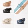 Leather Belt For Women With Alloy Buckle And Pu Material Stylish Casual Accessory For Office And Daily Wear