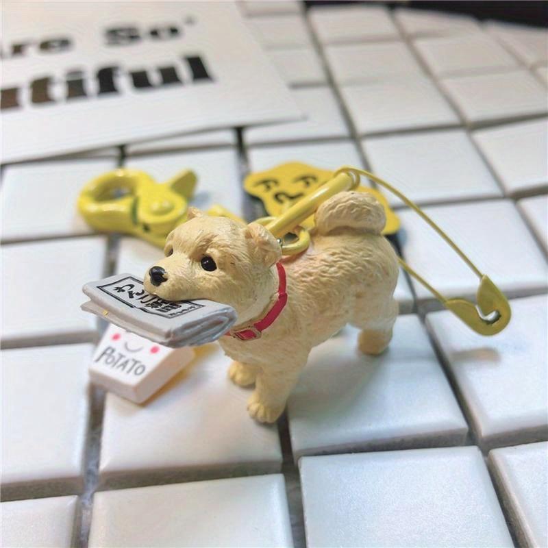 Štěně Řetízek Klíčenka na auto Dámský Pryskyřice Párový Kroužek na klíče Přívěsky na školní tašku Doplňky k peněžence Popruh na kabelku