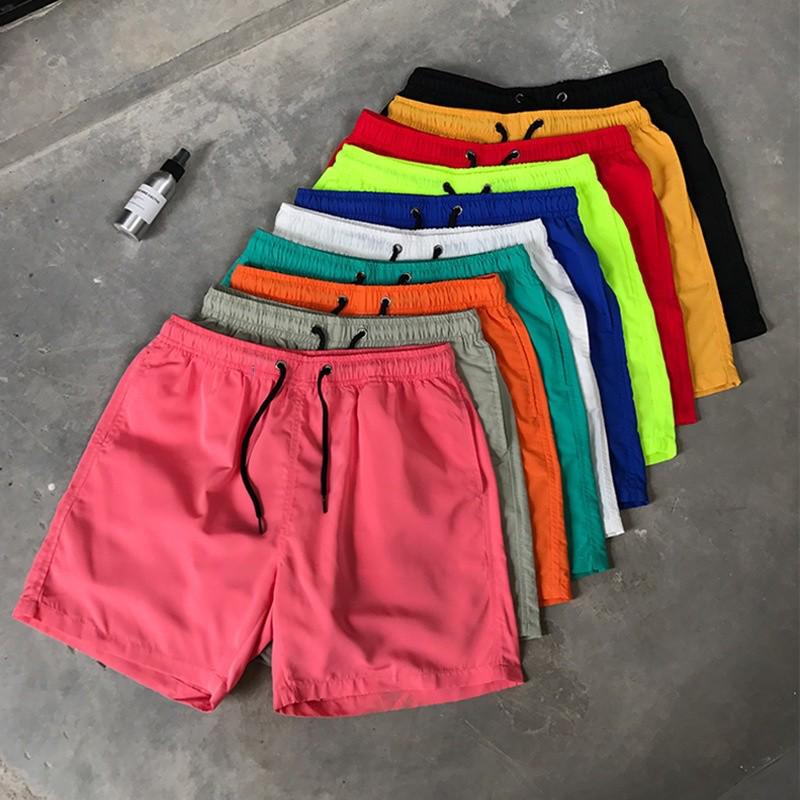 Men's Quick-Dry Candy Color Beach Shorts - Trendy Loose-Fit Sportswear