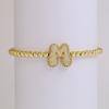 Trendy Hot Sale Hip Hop 18k Gold Plated 26 English Zircon Letters Bracelet Fashion Copper Beading Bracelet Women's Gift Jewelry