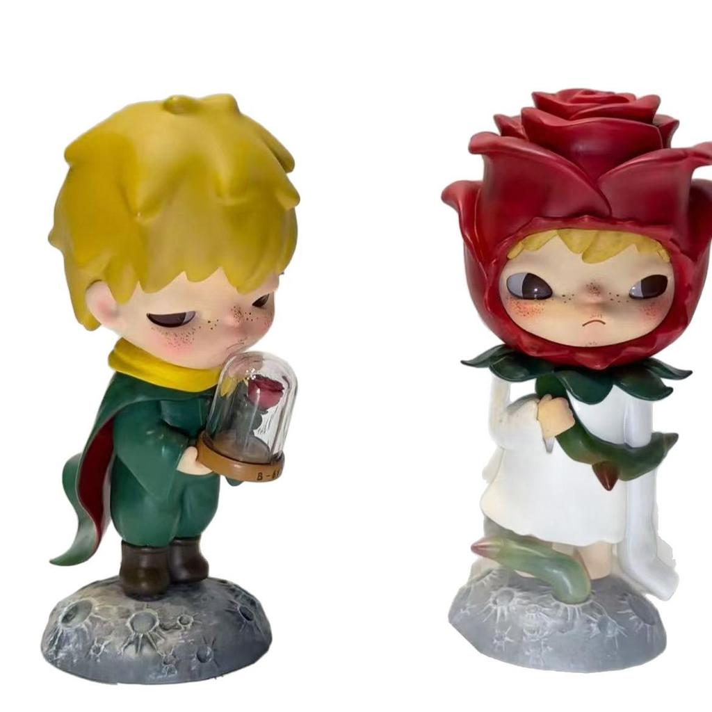 Xiao Ye Rose Aviator Little Prince Panda Pianist Doll Hanging Hand-Painted Ornament