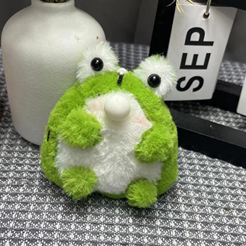 Plush Frog Toy With Bubble Blowing Action Great For Diy Enthusiasts зелёный