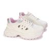 Warrior Synthetic Leather Fresh Breathable Thick Sole Height Increasing Wear Resistant Non Slip Low Top Retro Dad Shoes Kids Sneaker Pink WXY-Q900C