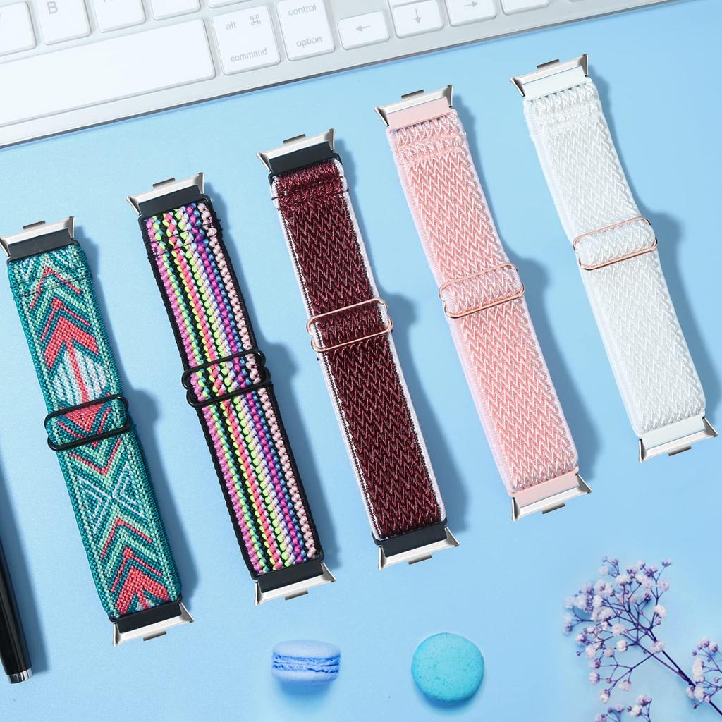 Elastic Nylon Strap For Redmi Watch 4 5 6 Replacement Women Men Solo Braided Watch Band Loop For Xiaomi Mi Band 8 Pro Bracelet