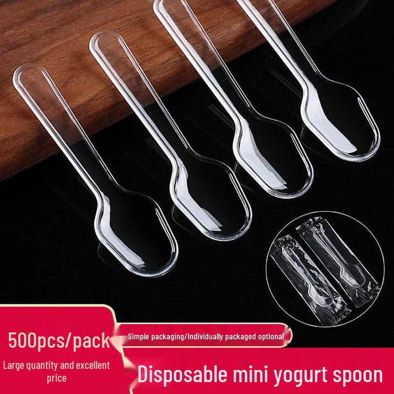 Disposable Transparent Food Grade Tasting Spoons