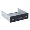 19 Pin To 4 * USB3.0 + 2 * USB2.0 6 Interface Metal Front Panel USB Hub