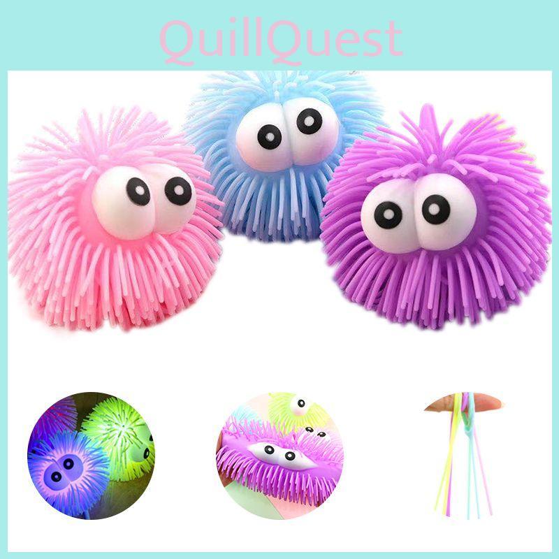 Bunte Alien Qualle Leuchtet LED Squeeze Spielzeug zum Stressabbau und für motorische Fähigkeiten