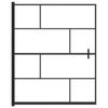 Shower Enclosure ESG 116 X 140 Cm Black