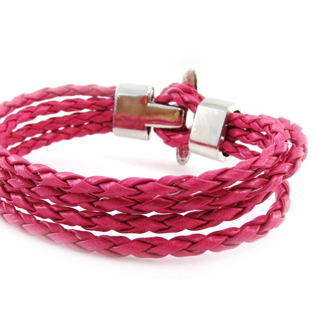 Les Trésors De Lily [J1322] - Steel Pink 'Peaceful' Mixed Bracelet