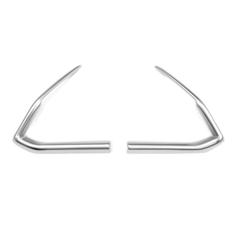 ABS Matte Car Detector Sticker Steering Wheel Interior Cover Kit Trim Lamp Frame For Mazda CX-3 CX3 2017 2018 Accessories 2Pcs