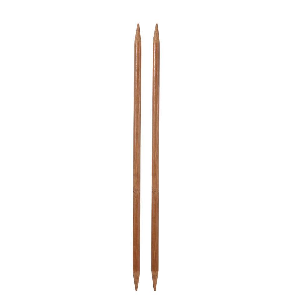 2/4PCS 36cm Double Pointed Knitting Needles Straight Bamboo Crochet Hook DIY Sweater Weave Knitting Tools Size 2-10mm