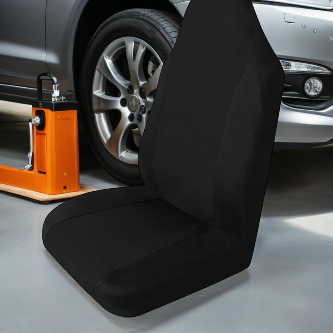 

ibasenice Universal Car Seat Cover Front Protector with Nylon Mesh and Sponge Padding 44X19X4 Inches Black Medium чёрный