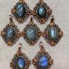 Natural Crystal Jewellery Pendant Healing Stone Gift for Women Labradorite Pendant