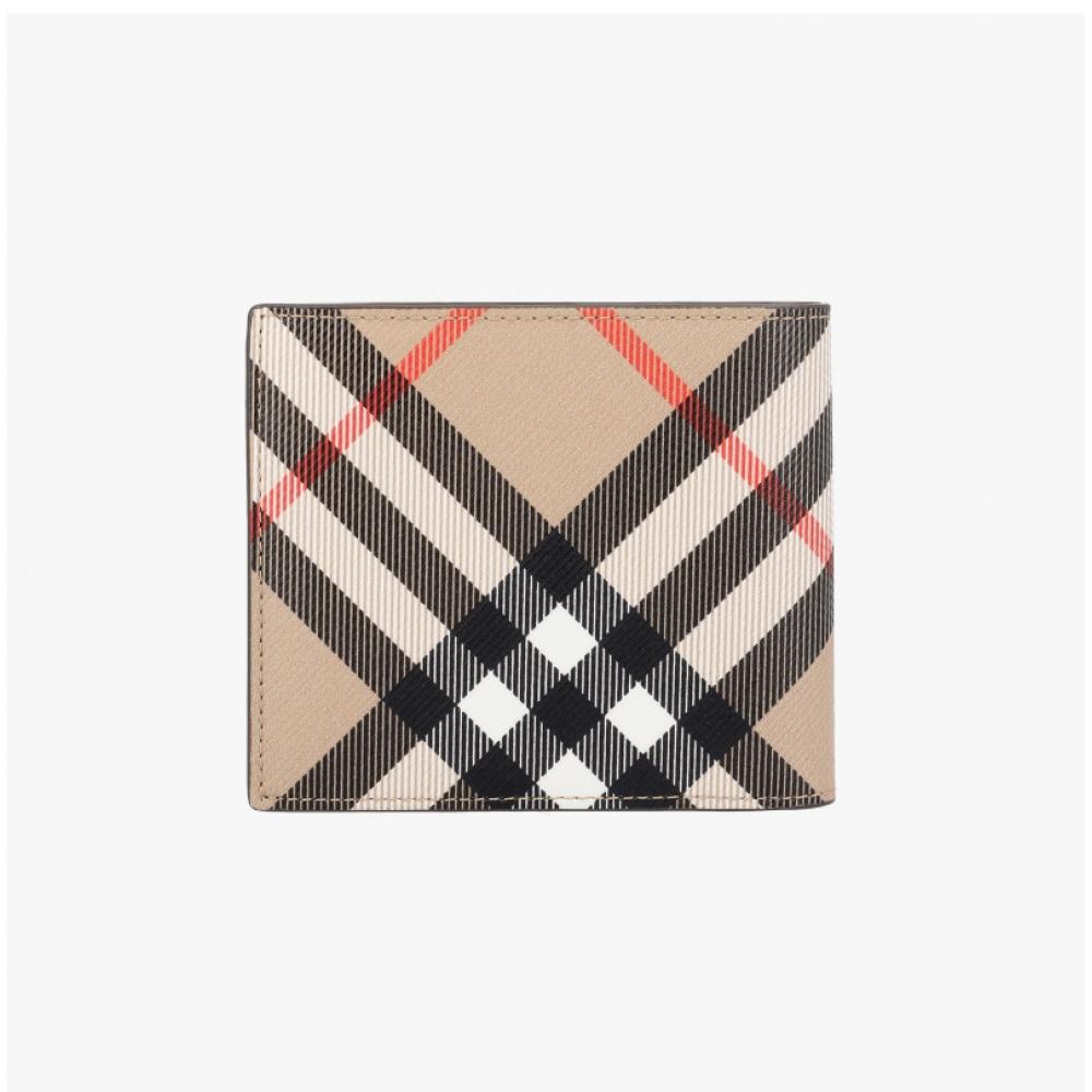 Burberry Bi Fold Wallet Check 8091926 A2021