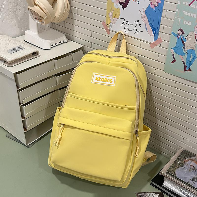 Backpack Women's Large Capacity Leisure Simple Student Class School Bag Campus Style Versatile Trend Travel Backpack