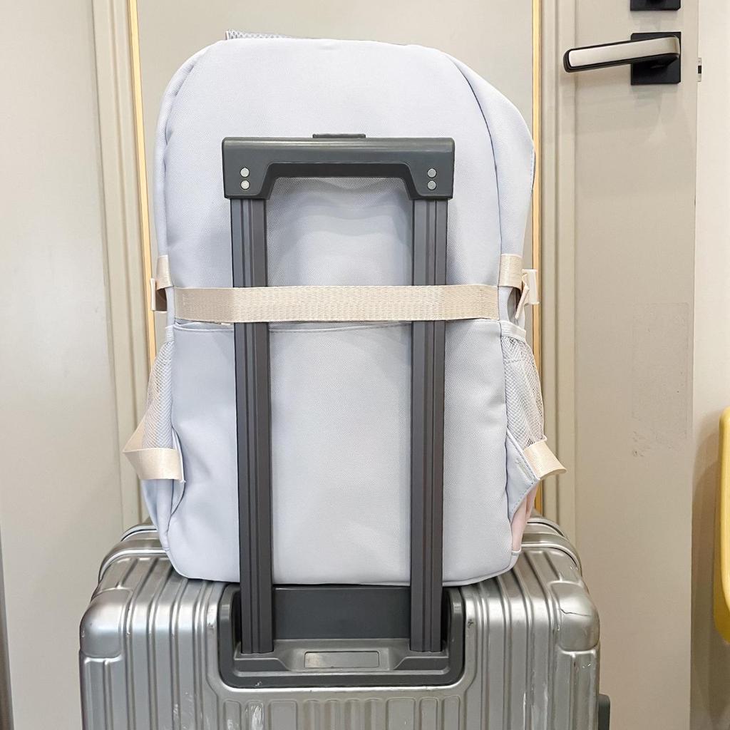 2025 Langlebiger Mehrfachtaschen-Rucksack für Studenten - Großes Fassungsvermögen mit Trolley-Gurt