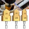 3pcs HSS PPR Pipe Drill Set - 20/25/32 Step Bits, Hex Shank, Manual, Pipe Repair (Metal Adapter)