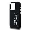 Etui do iPhone 15 Pro Karl Lagerfeld Silicone Metal Logo Czarne