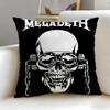 classic band Megadeth Cushion Cover Soft  EasyWash Pillow Case  Versatile for Couch Bed Travel and Office