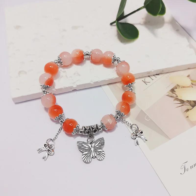 Bracelet Papillon en Encre de Bambou Polyvalent - Style Unisexe, Cadeau d'Anniversaire Parfait pour les Couples et les Étudiants