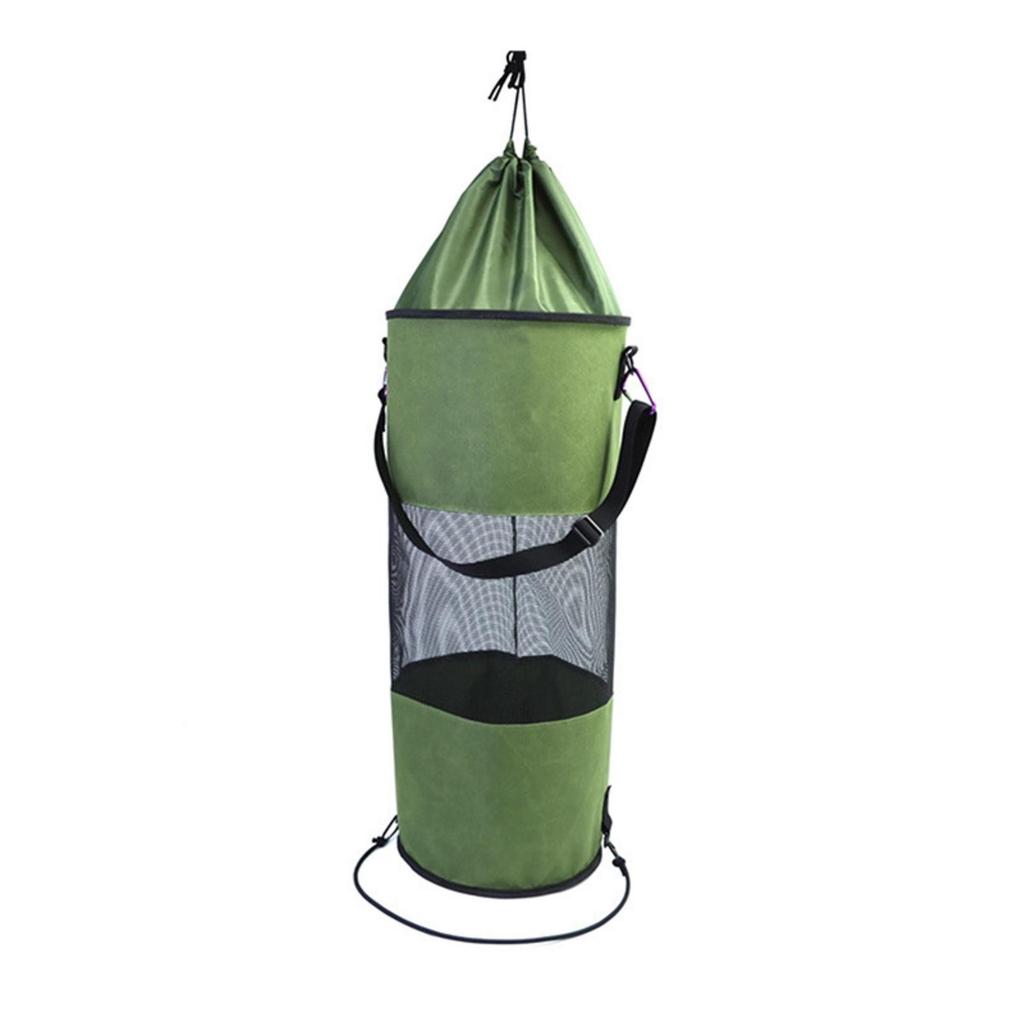 Marine Trash Bag Mesh Boat Garbage Drawstring Hanging Holder for