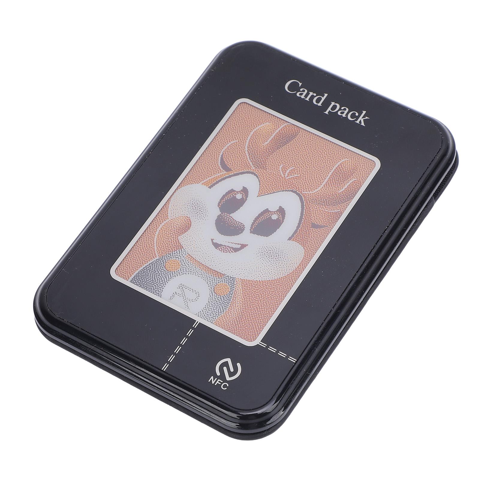 

NFC дисплей кошелек стенд 2.7 дюйма управление через приложение 3 режима чернильный экран магнитный держатель для карт 16 15 14 13 чёрный