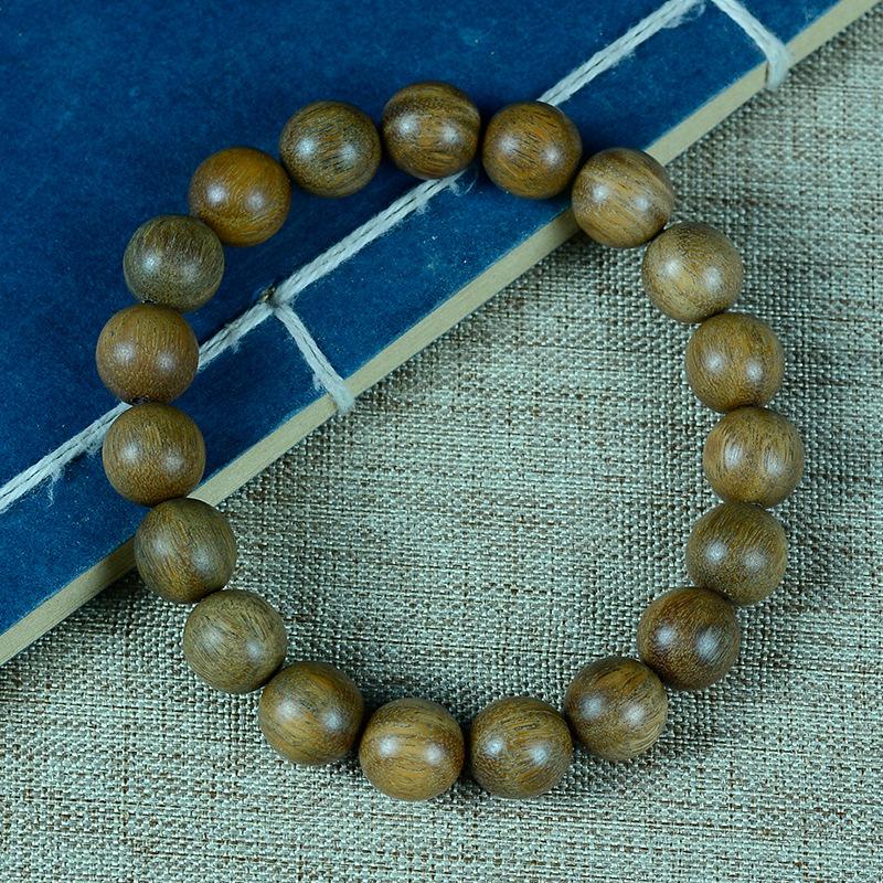 Argentina old material submerged green sandalwood bracelet sandalwood wooden cultural toy bracelet men's and women's jewelry buddhist beads